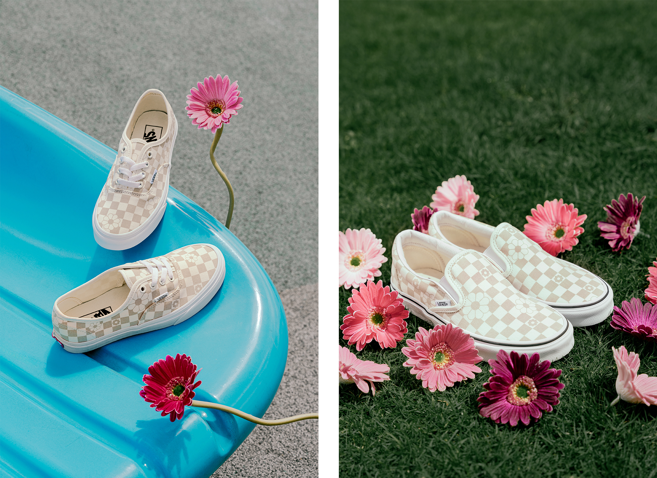 Vans checker floral sale